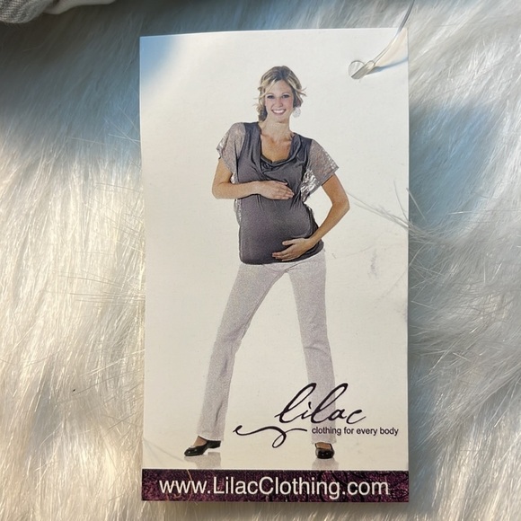 NWT- This elegant vest by LiLac Maternity Brand has a beautiful striped pattern. - Picture 9 of 10